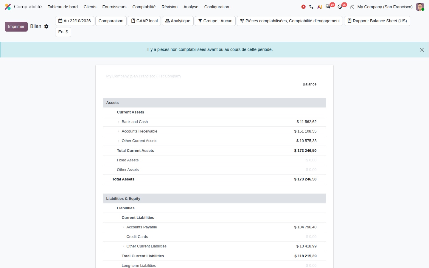 Bilan Odoo 20 : nouvelle barre de filtres